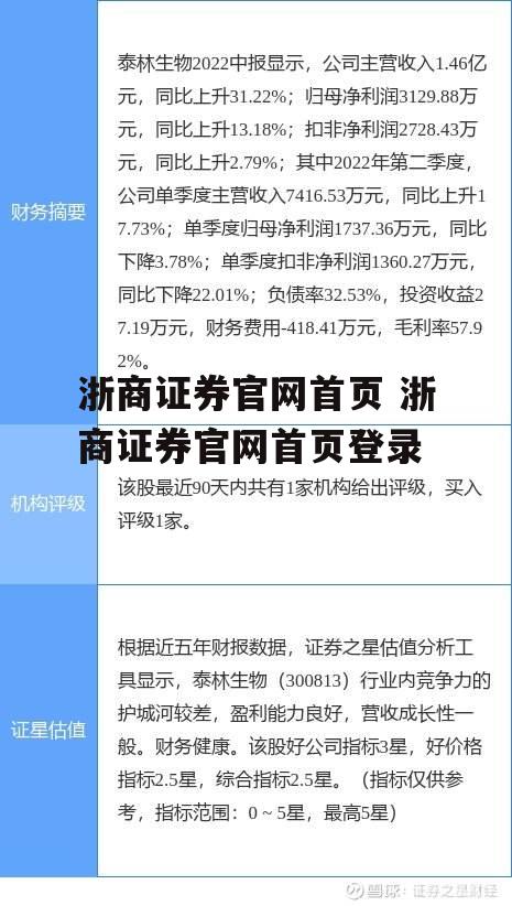 浙商证券官网首页 浙商证券官网首页登录