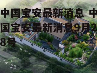 中国宝安最新消息 中国宝安最新消息9月28号