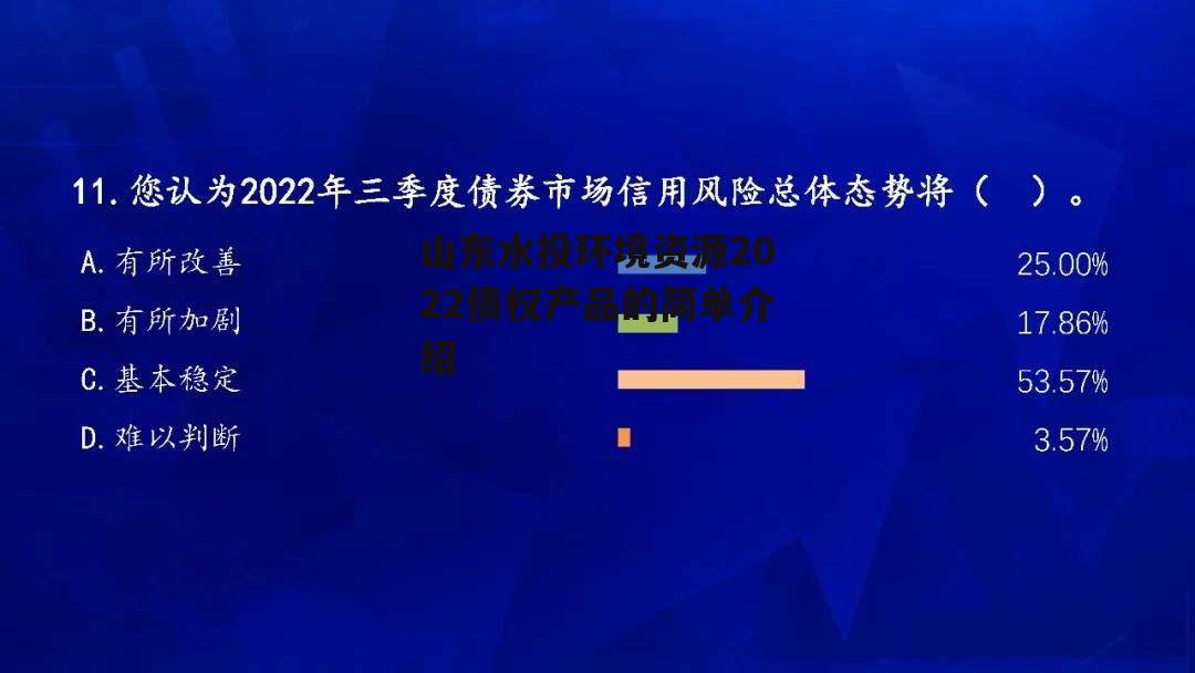 山东水投环境资源2022债权产品的简单介绍