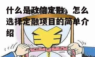 什么是政信定融，怎么选择定融项目的简单介绍