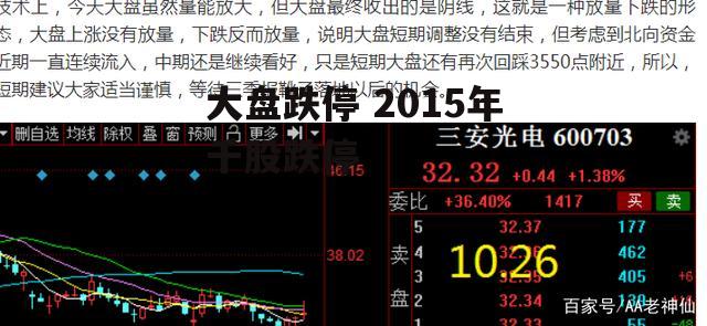 大盘跌停 2015年千股跌停