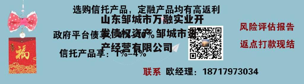 山东邹城市万融实业开发债权资产 邹城市资产经营有限公司