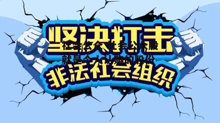 社会公众 社会公众股就是个人认购的股份