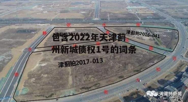 包含2022年天津蓟州新城债权1号的词条