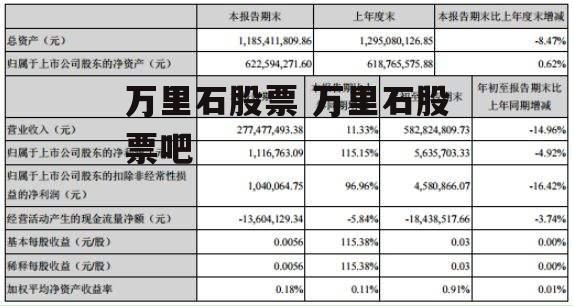 万里石股票 万里石股票吧