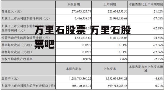 万里石股票 万里石股票吧