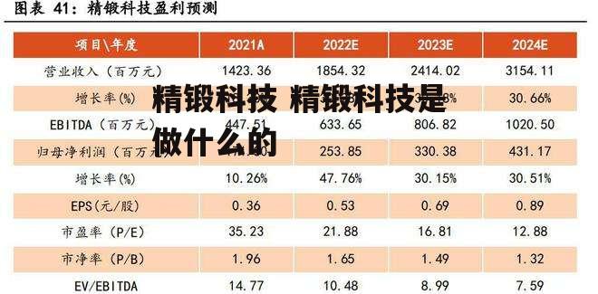 精锻科技 精锻科技是做什么的