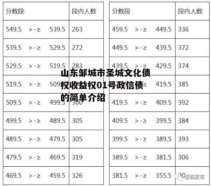 山东邹城市圣城文化债权收益权01号政信债的简单介绍