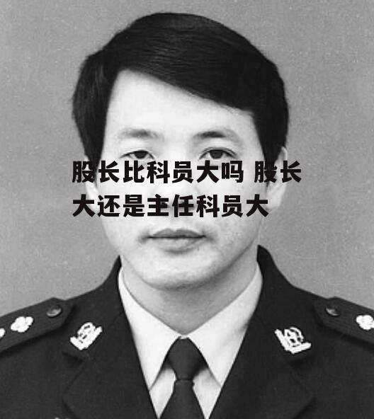 股长比科员大吗 股长大还是主任科员大