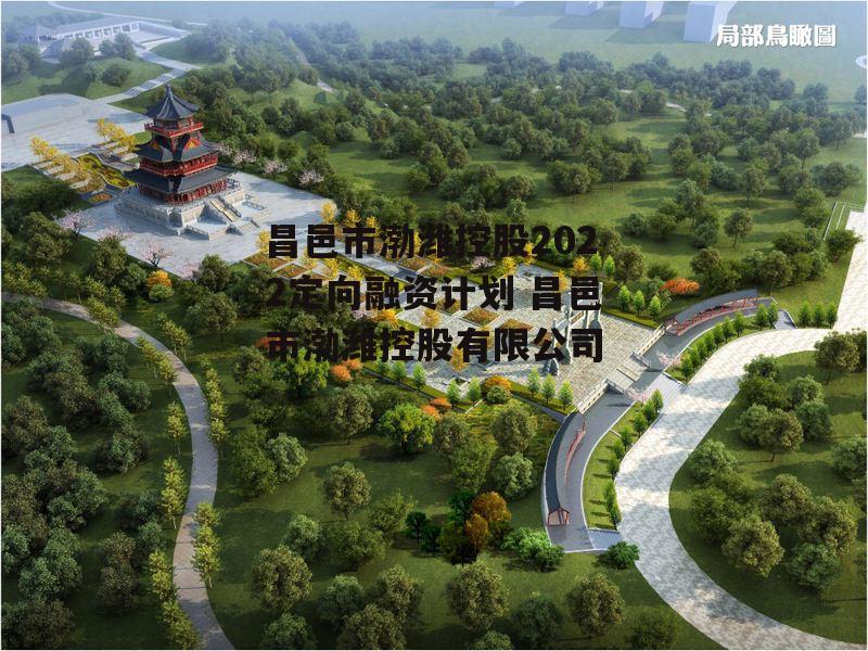 昌邑市渤潍控股2022定向融资计划 昌邑市渤潍控股有限公司