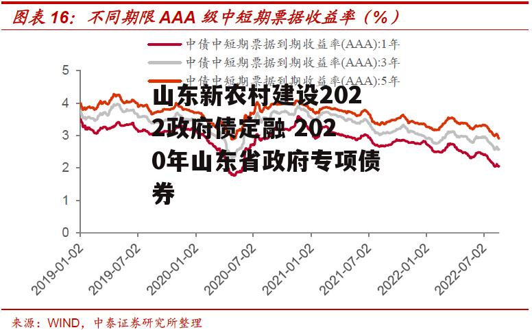 山东新农村建设2022政府债定融 2020年山东省政府专项债券