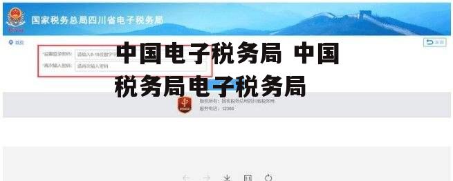 中国电子税务局 中国税务局电子税务局