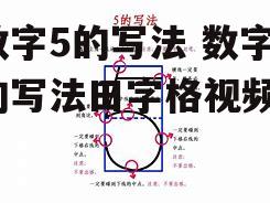 数字5的写法 数字5的写法田字格视频