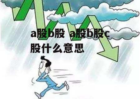 a股b股 a股b股c股什么意思