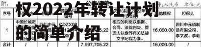 天津市辰悦建设投资债权2022年转让计划的简单介绍