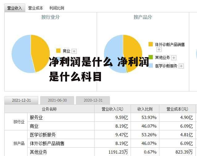 净利润是什么 净利润是什么科目