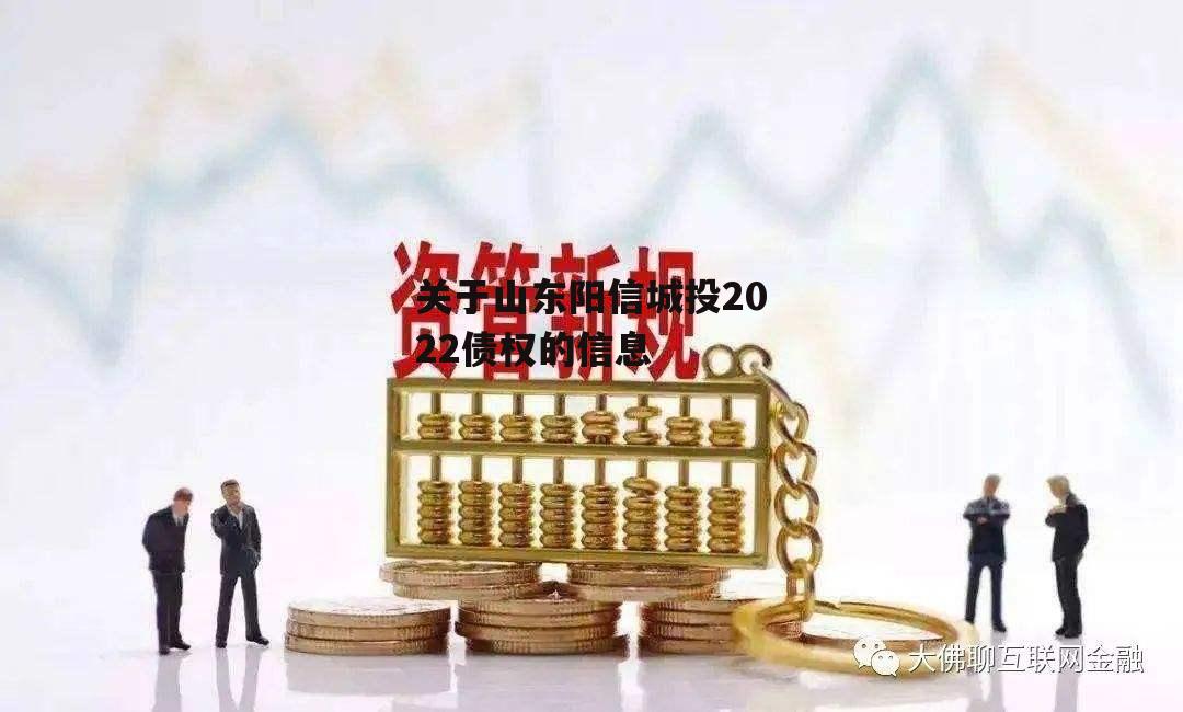 关于山东阳信城投2022债权的信息