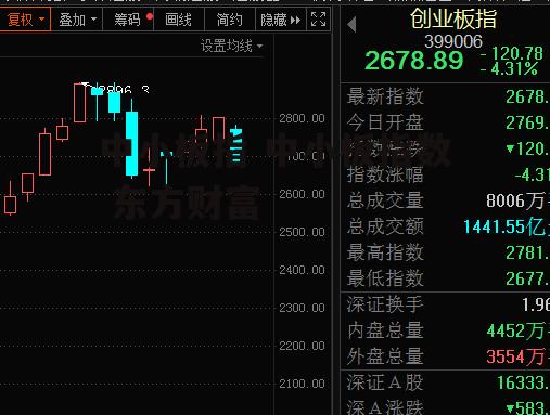 中小板指 中小板指数 东方财富