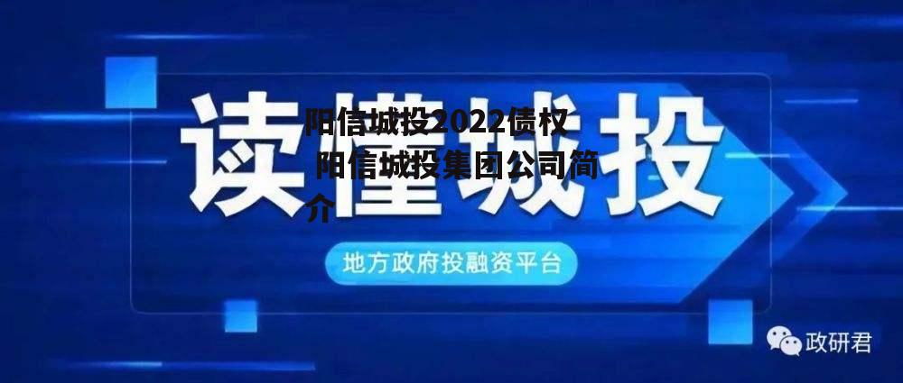 阳信城投2022债权 阳信城投集团公司简介