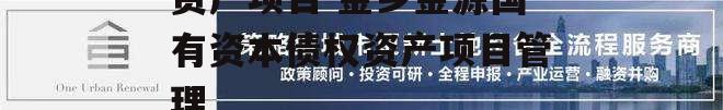 金乡金源国有资本债权资产项目 金乡金源国有资本债权资产项目管理