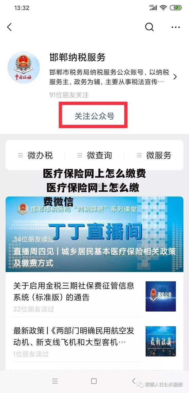 医疗保险网上怎么缴费 医疗保险网上怎么缴费微信