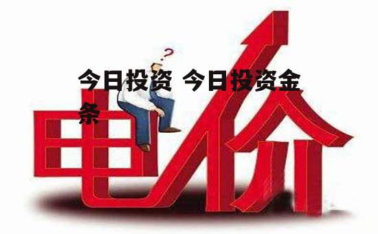 今日投资 今日投资金条