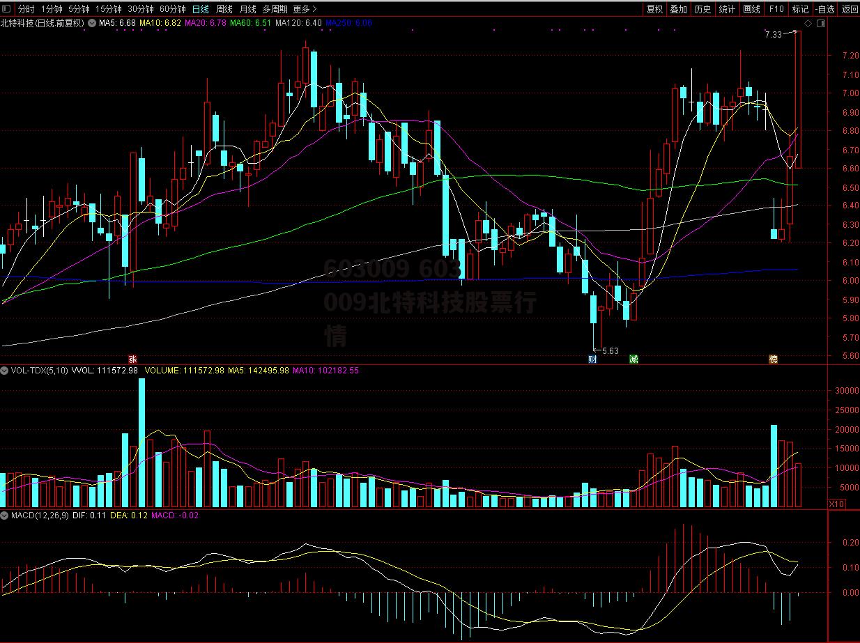 603009 603009北特科技股票行情