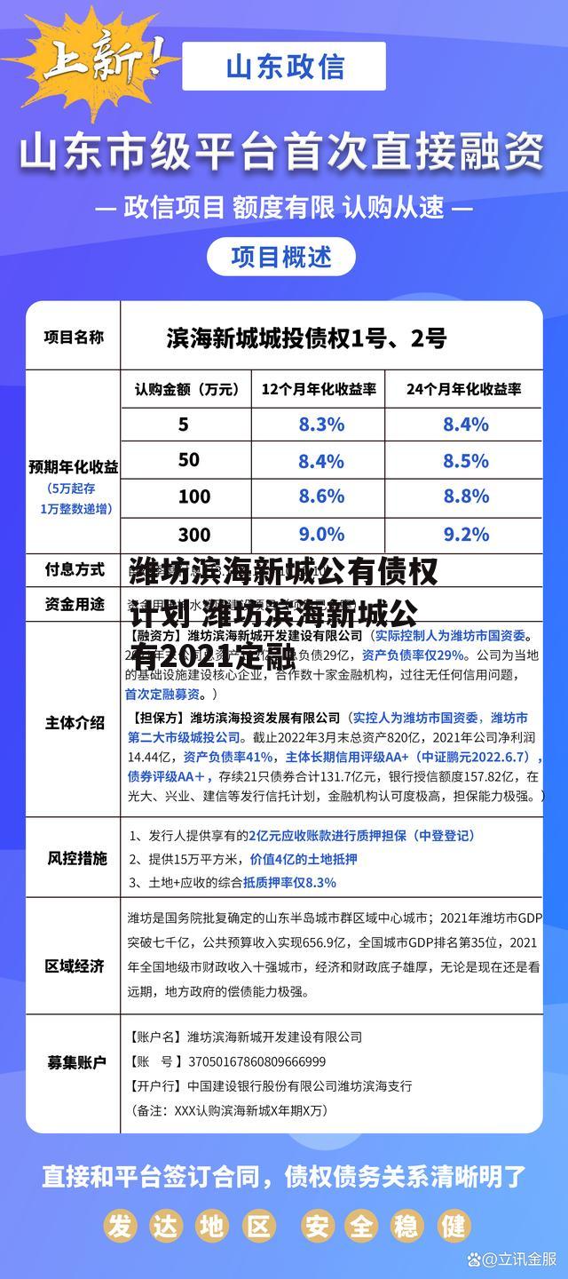 潍坊滨海新城公有债权计划 潍坊滨海新城公有2021定融