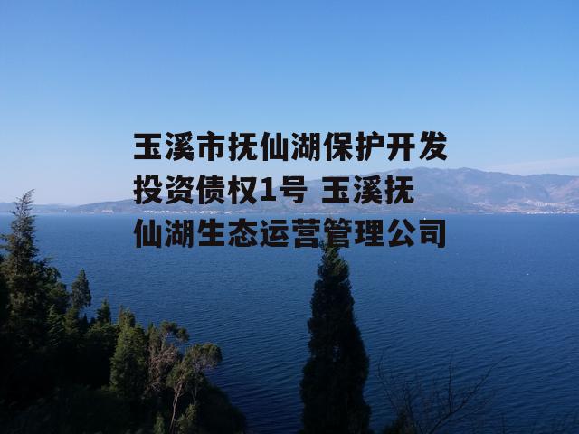 玉溪市抚仙湖保护开发投资债权1号 玉溪抚仙湖生态运营管理公司