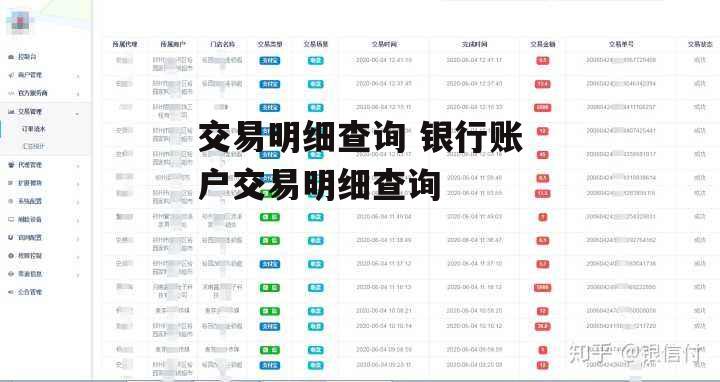 交易明细查询 银行账户交易明细查询