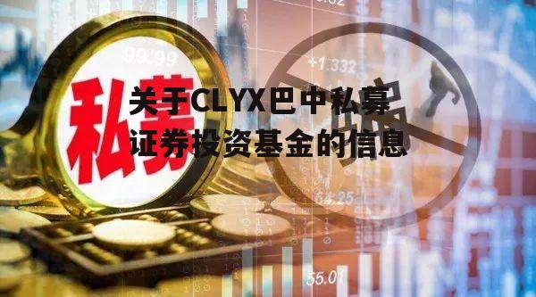 关于CLYX巴中私募证券投资基金的信息