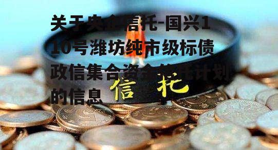 关于央企信托-国兴110号潍坊纯市级标债政信集合资金信托计划的信息