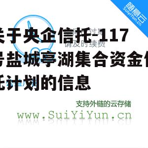 关于央企信托-117号盐城亭湖集合资金信托计划的信息