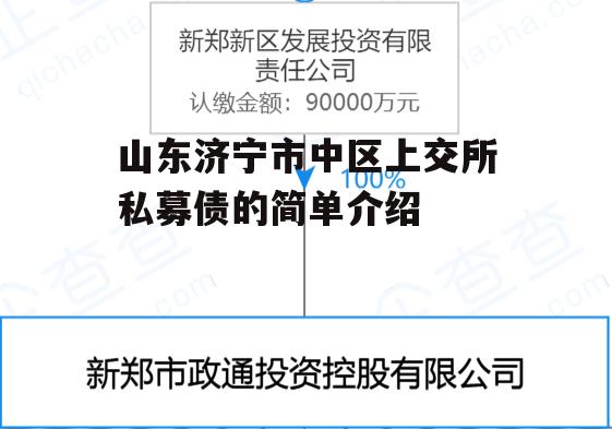 山东济宁市中区上交所私募债的简单介绍