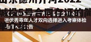 山东德州齐河2022城投5号合同存证的简单介绍