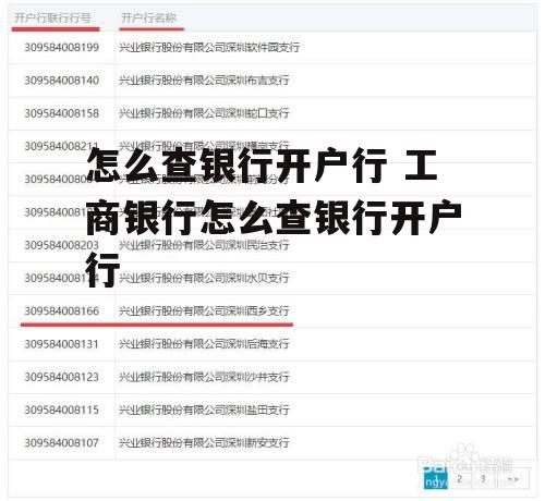 怎么查银行开户行 工商银行怎么查银行开户行