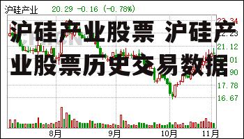 沪硅产业股票 沪硅产业股票历史交易数据