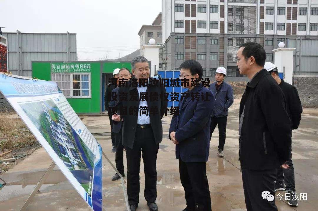 河南洛阳汝阳城市建设投资发展债权资产转让项目的简单介绍