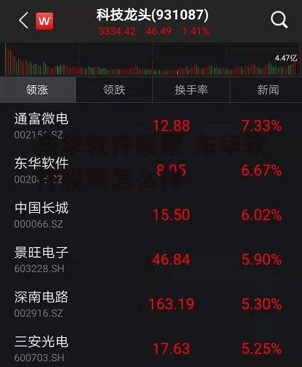 东华软件股票 东华软件股票怎么样