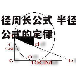 半径周长公式 半径周长公式的定律