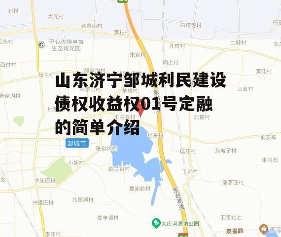 山东济宁邹城利民建设债权收益权01号定融的简单介绍