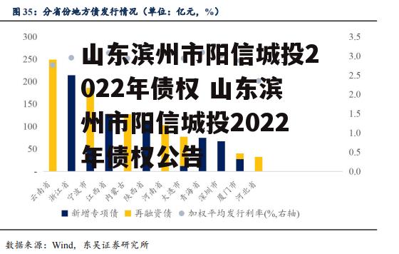 山东滨州市阳信城投2022年债权 山东滨州市阳信城投2022年债权公告