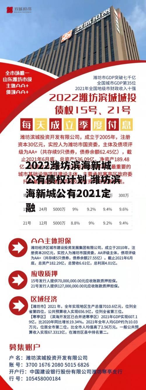 2022潍坊滨海新城公有债权计划 潍坊滨海新城公有2021定融