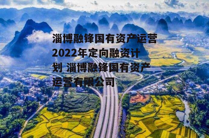 淄博融锋国有资产运营2022年定向融资计划 淄博融锋国有资产运营有限公司