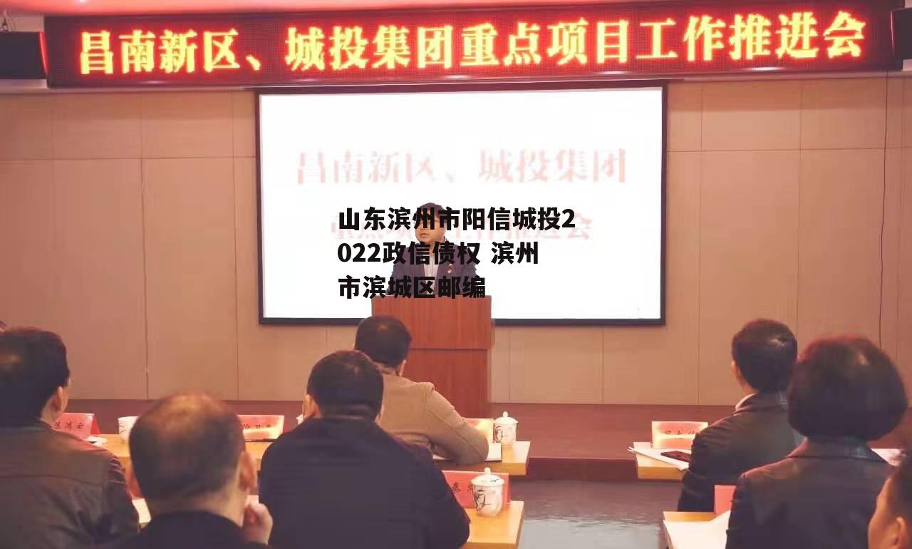 山东滨州市阳信城投2022政信债权 滨州市滨城区邮编