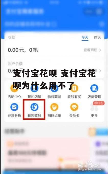 支付宝花呗 支付宝花呗为什么用不了