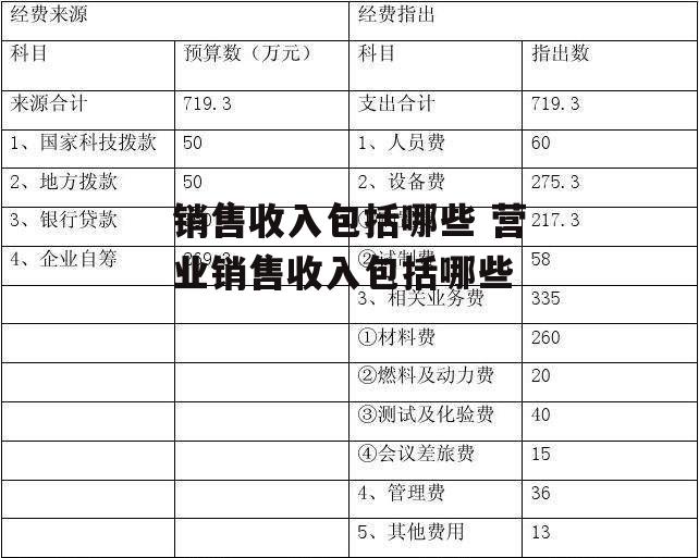 销售收入包括哪些 营业销售收入包括哪些