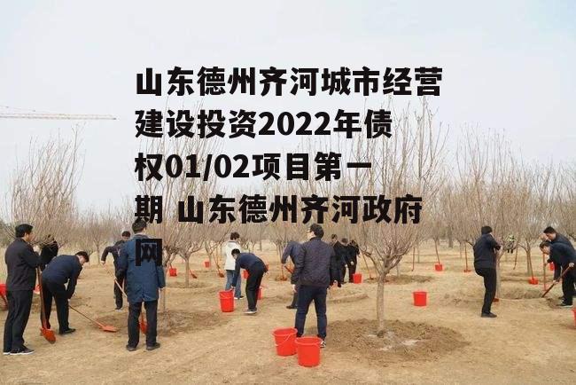 山东德州齐河城市经营建设投资2022年债权01/02项目第一期 山东德州齐河政府网