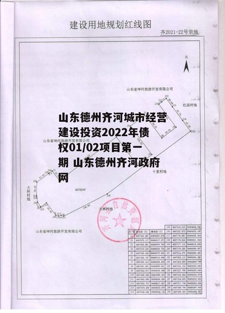 山东德州齐河城市经营建设投资2022年债权01/02项目第一期 山东德州齐河政府网