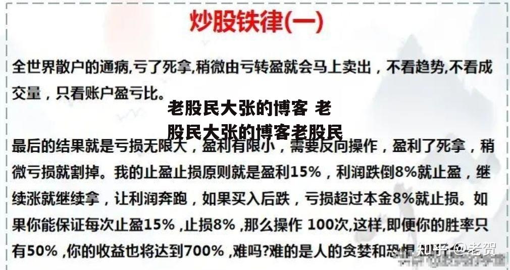 老股民大张的博客 老股民大张的博客老股民